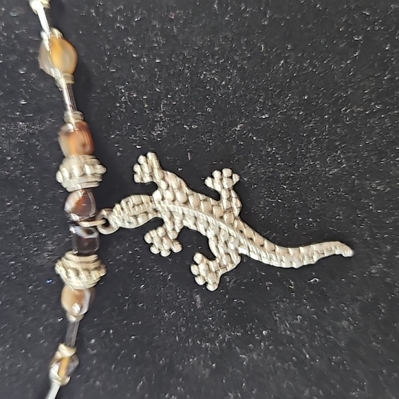 Lizard Choker with Beads - Picture 2 of 4